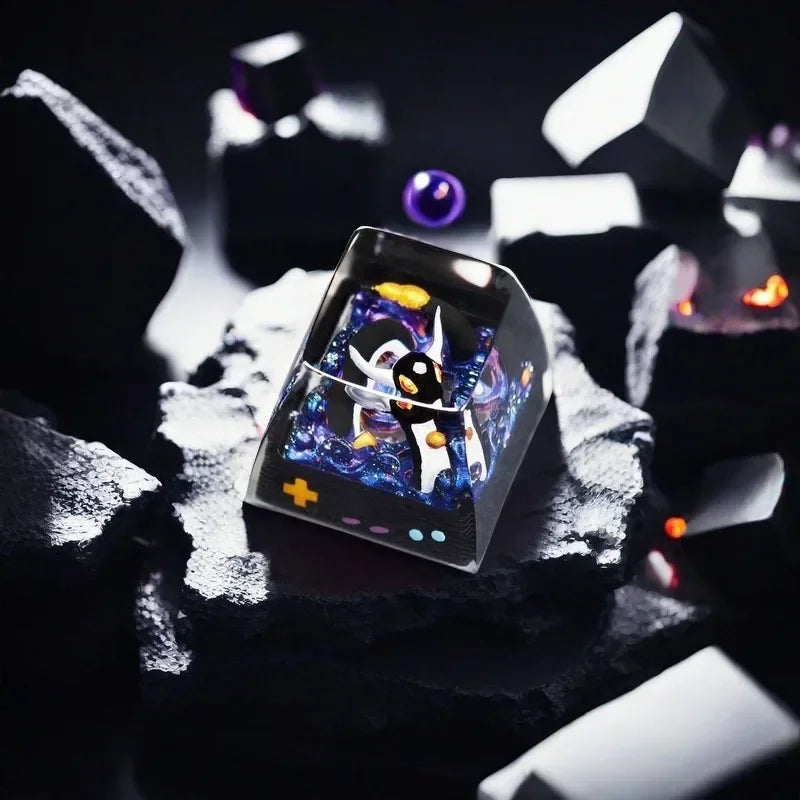 Keycaps Gengar Mewtwo Cross Shaft Pikachu Journeys Keycap New Stereo Cute Illustration Mechanical Keyboard Resin Keycap