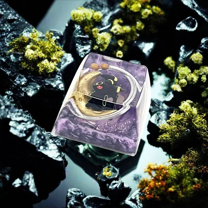 Keycaps Gengar Mewtwo Cross Shaft Pikachu Journeys Keycap New Stereo Cute Illustration Mechanical Keyboard Resin Keycap