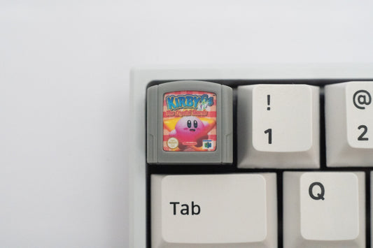 Kirby 64 Catridge Keycap: N64 Handmade Resin Artisan Keycap