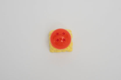 Dragon Ball on Nimbus Cloud Keycap: Handmade Resin Artisan Keycap