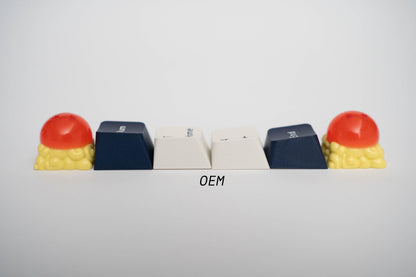 Dragon Ball on Nimbus Cloud Keycap: Handmade Resin Artisan Keycap