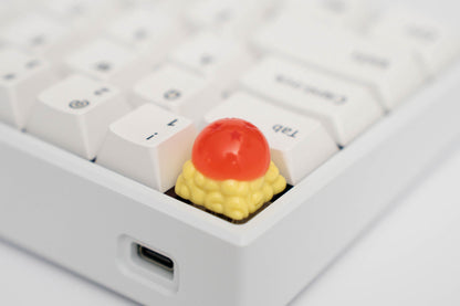 Dragon Ball on Nimbus Cloud Keycap: Handmade Resin Artisan Keycap